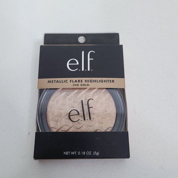 ELF Other - e.l.f. ELF Metallic Flare Highlighter in 24K Gold NEW 0.18 OZ